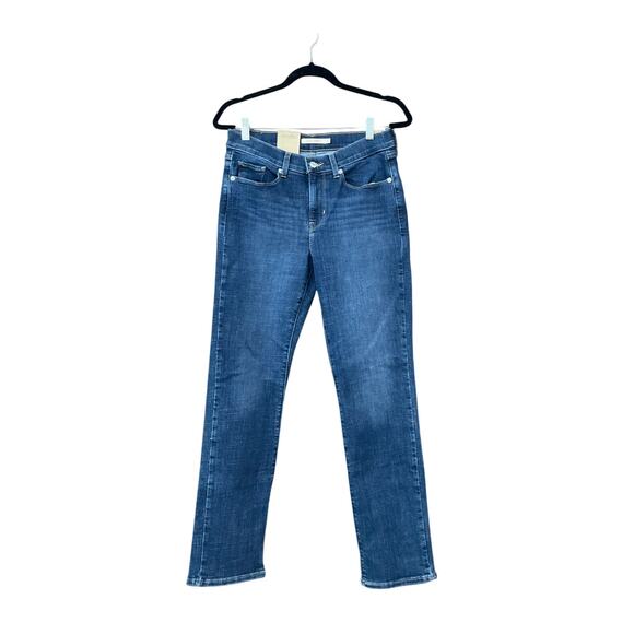 Levi’s Jeans Women 4 Blue Classic Straight NWT - Picture 1 of 4